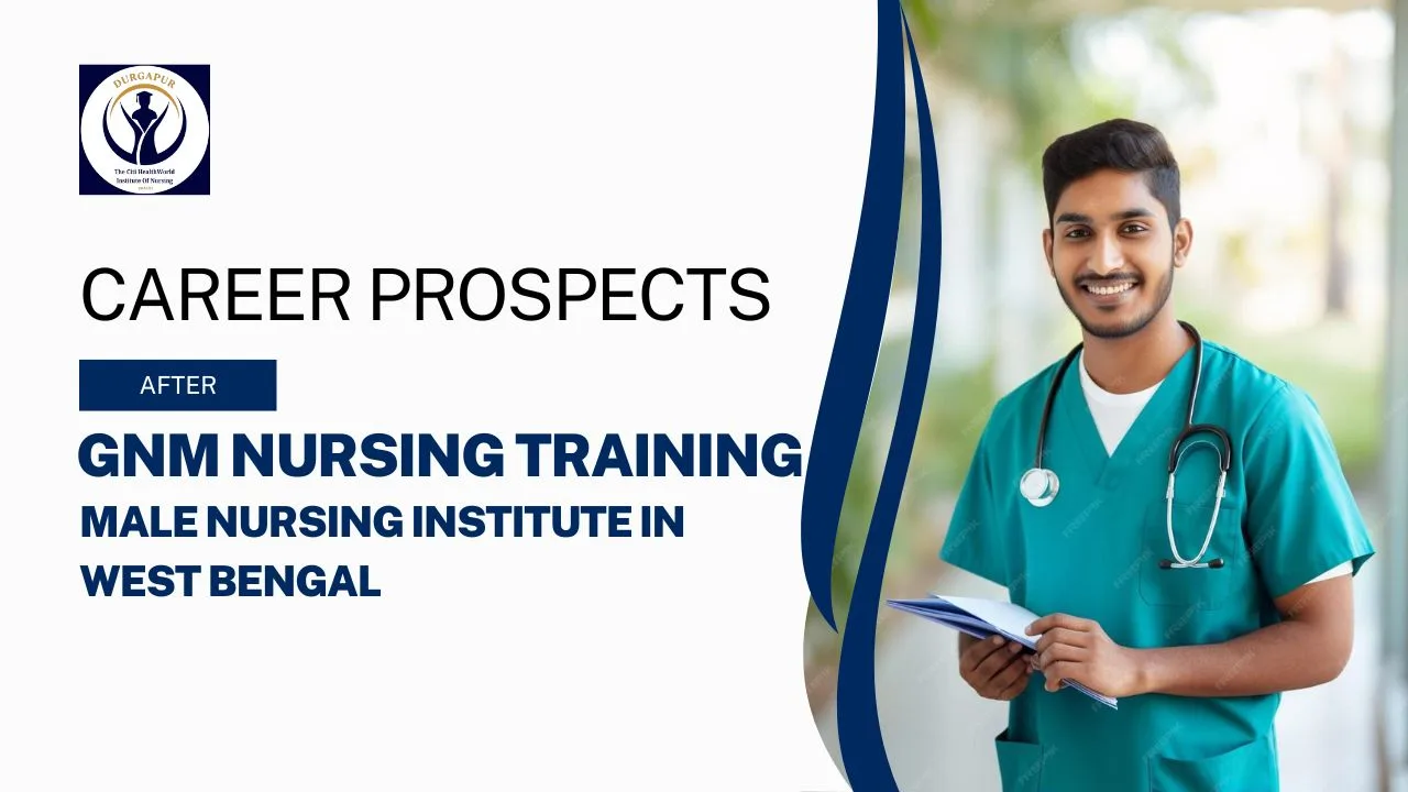 A male nurse posing confidently in nurse dress at a male nursing institute in West Bengal, ready to serve in healthcare.