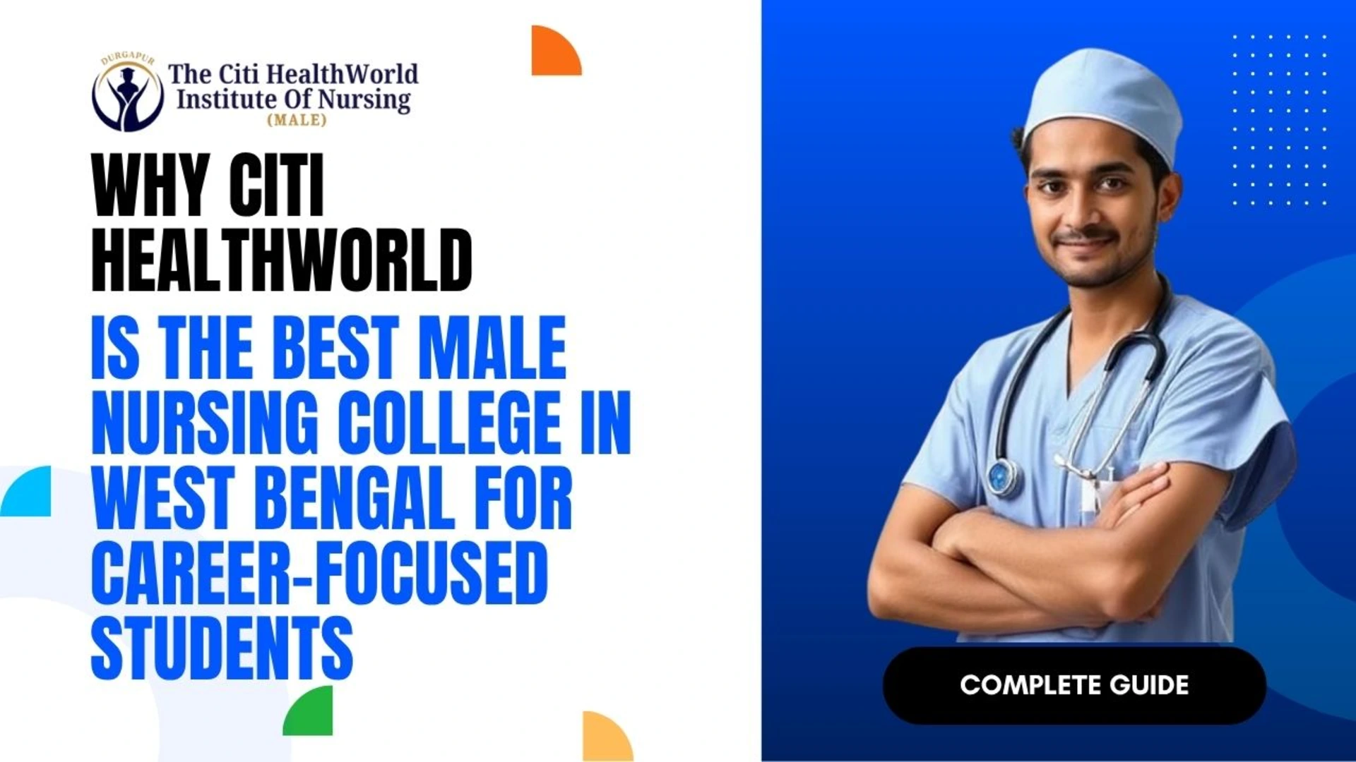 students standing at the best Male Nursing College in West Bengal