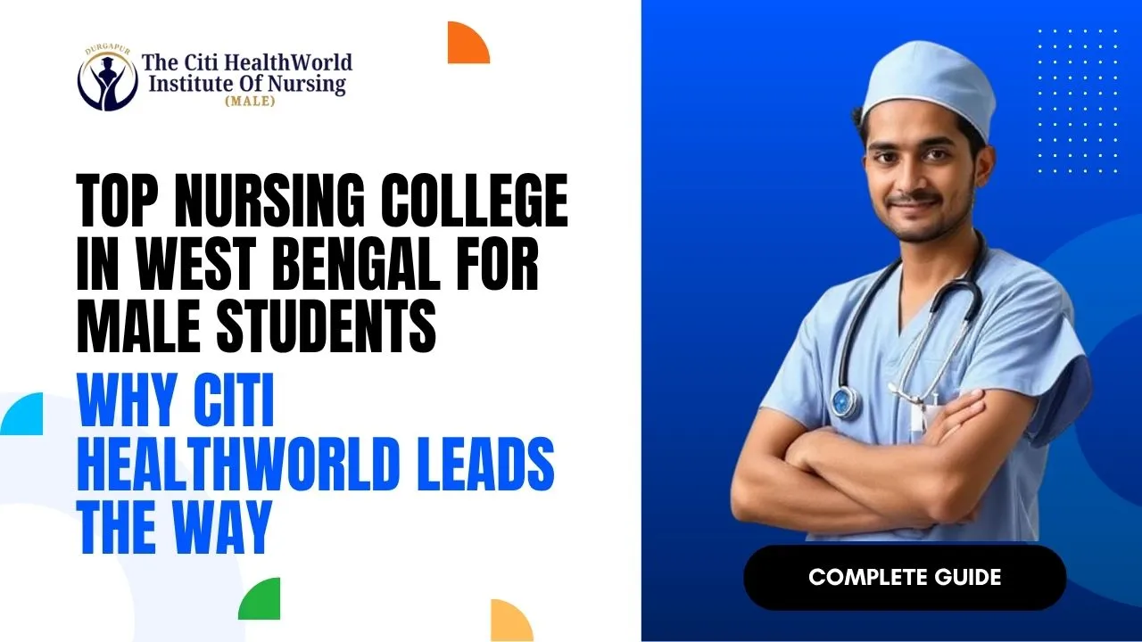 Male standing at the top nursing college in West Bengal