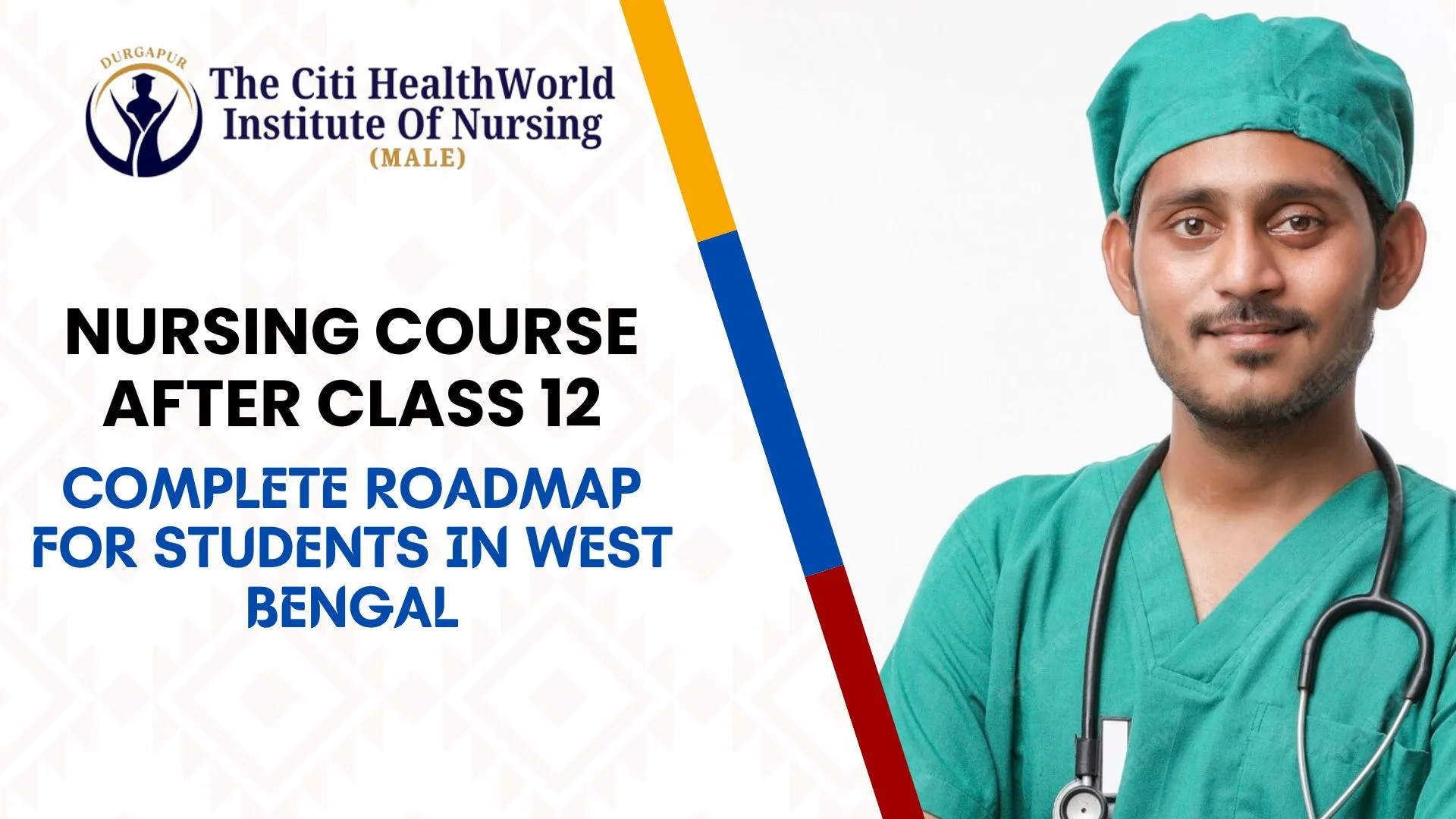 nursing student standing outside Citi Healthworld campus