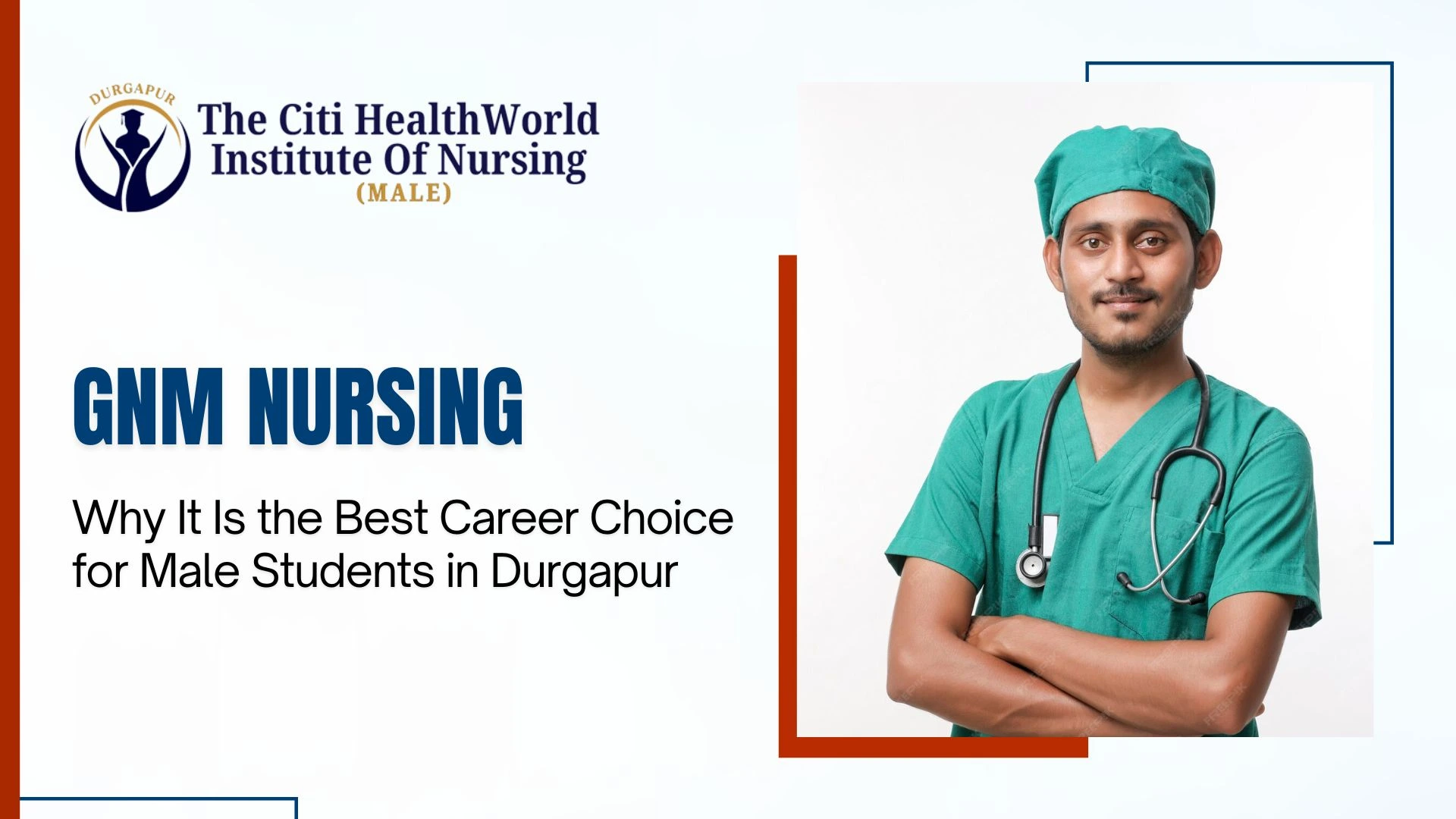 GNM Nursing practical training for male students in hospital