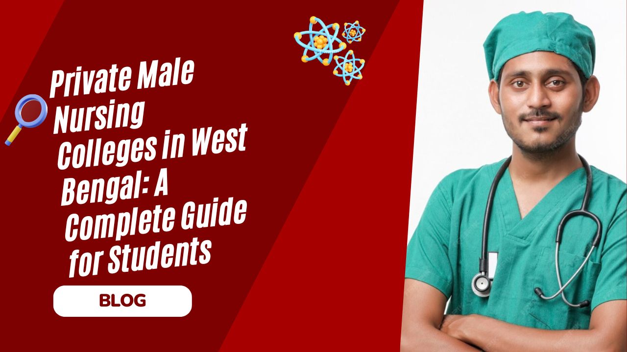 Students studying at private male nursing colleges in West Bengal