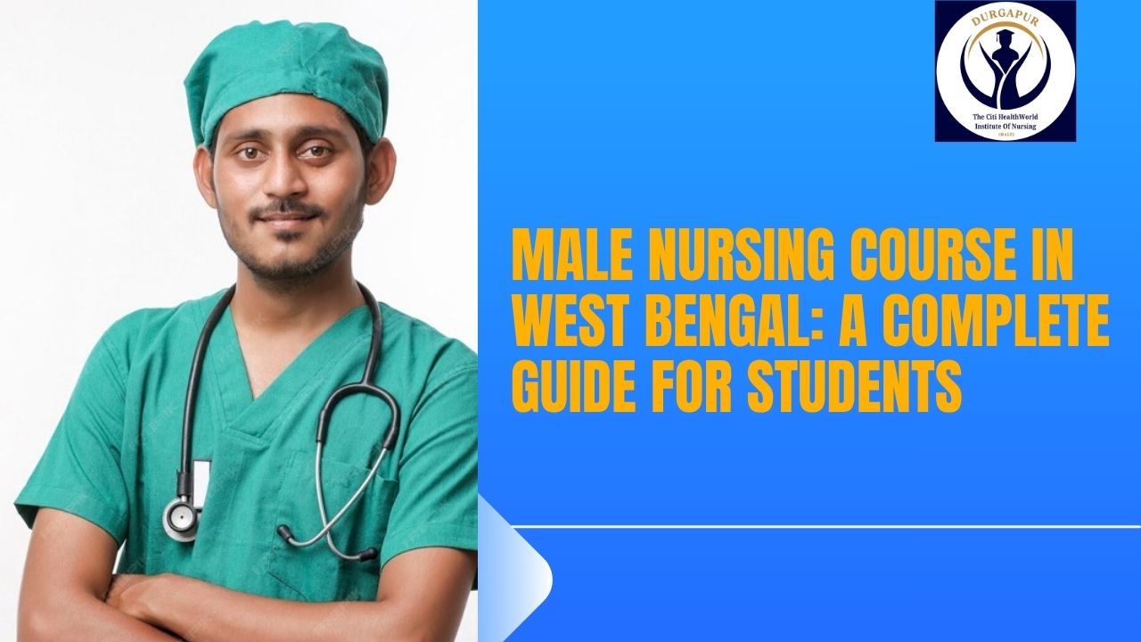 Students learning male nursing course in West Bengal